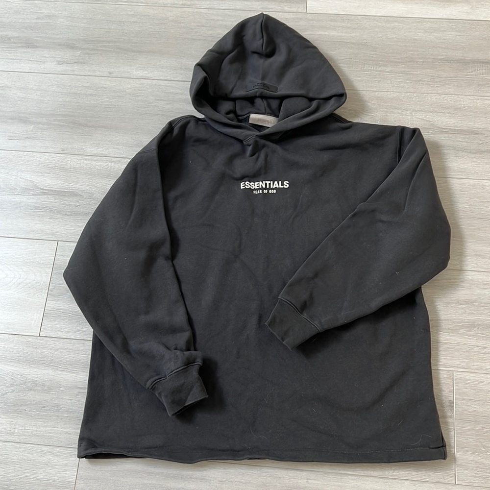 Essentials dk grey hoodie